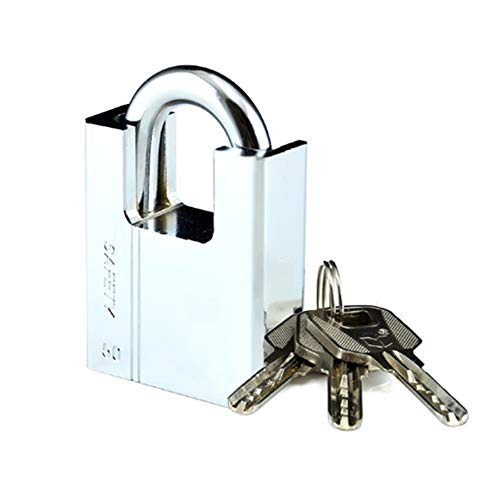 NHEISSCF Schloss, Schloss mit Schlüssel, Schlüsselvorhängeschloss, Vorhängeschloss for den Außenbereich mit 3 Schlüsseln, Türschloss, Schließfachschloss, Breite 40 mm, 50 mm, 60 mm(60x41mm) von NHEISSCF