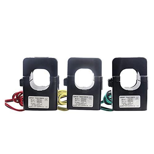 NHEISSCF Stromwandler mit geteiltem Kern, 3PCS Split Core KCT-36 Stromsensor 100A 200A 250A 300A 400A 500A 600A(100a 3pcs) von NHEISSCF