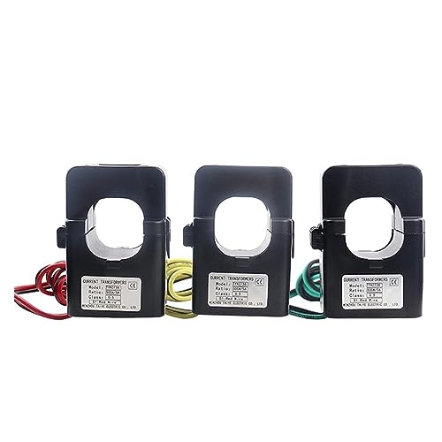 NHEISSCF Stromwandler mit geteiltem Kern, 3PCS Split-Core-Stromwandler KCT-36 Stromsensor 100A 200A 250A 300A 400A 500A 600A(200a 3pcs) von NHEISSCF