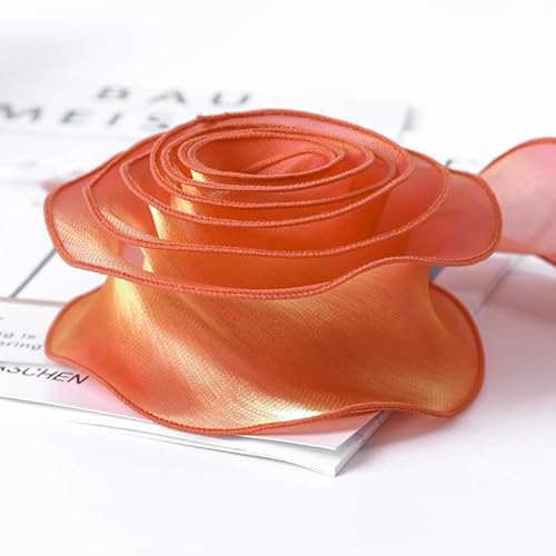 Organzabänder, 10 Yards Polycotton Organzaband 5 cm A18 for Blumen- und Hochzeitsgeschenkverpackungen Organzabänder, 10 Yards Polycotton Organzaband 5 cm A18 for Blumen- und Hochzeitsgeschenkverpackungen von NHEISSCF