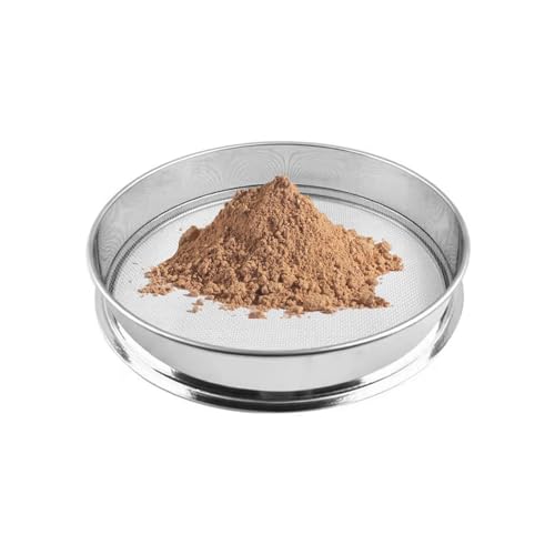 Prüfsieb, Mehlsieb, Mehlsieb aus Edelstahl, Prüfsieb, 0,074 mm – 12,5 Maschenweite, 15 60 cm Durchmesser, silberfarben(Diameter 60 Cm,Mesh 0.28mm) von NHEISSCF