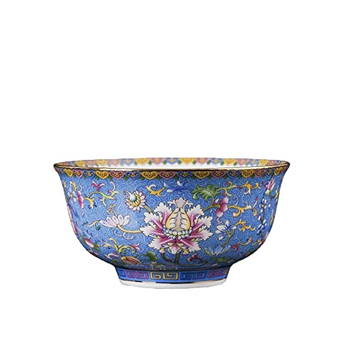 Retro-Keramikschalen, Qinfang Factory Palace Emaille Farbe Gegrillte Blume Reisschale Haushaltsgeschenke Retro-Keramikschalen, Qinfang Factory Palace Emaille Farbe Gegrillte Blume Reisschale Haushaltsgeschenke von NHEISSCF