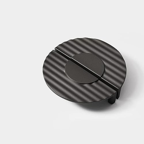 Retro halbrunder Griff, 2 Stück dekorative halbrunde Türknöpfe aus Zinklegierung, Schrankgriff, Türhebel for Kleiderschrank, Bücherschrank, Lochabstand 64 mm(Gray) von NHEISSCF