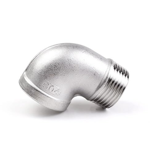 Rohrverbinder, 1 stücke 90 Grad Ellenbogen Rohr Fitting Anschluss, Edelstahl 304 BSP Joint Adapter(1 1/2") von NHEISSCF