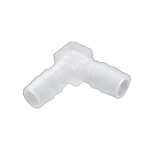 Rohrverbinder, 5 stücke Kunststoff Pagode Stacheldraht Gleich Ellenbogen, L Typ Schlauch Anschluss Rohr Fitting Rohr Joint for Garten(2.4mm 2.4mm) von NHEISSCF