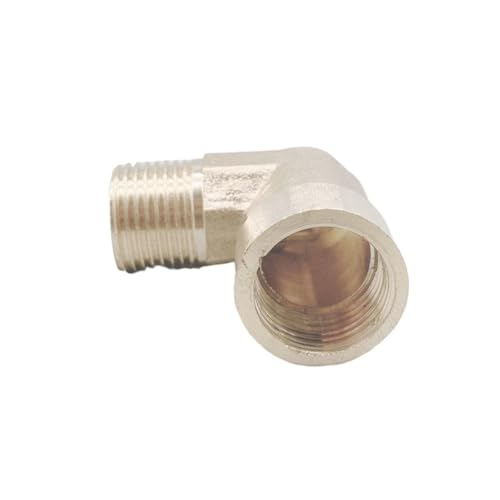Rohrverbinder, Innengewinde X Außengewinde 90 Grad Messing-Winkelstück-Rohrverschraubung, for Kupferadapterzubehör im Hausgarten(1/2") von NHEISSCF