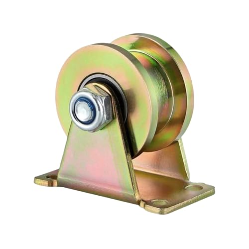 V-Nut-Rad, Schiebetorrollen, 1 STÜCK 2-Rillen-Rad H-Typ Hochleistungs-Starrrolle for Vierkantrohrschienen-Rolltor-Industriemaschinen(1pc) von NHEISSCF