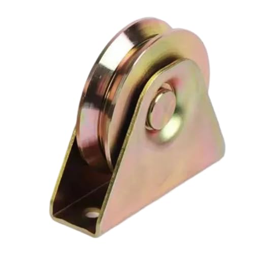 V-Nut-Rad, Schiebetorrollen, 1 STÜCK V-Nut-Schienenrad 40/50 mm Stahl Hochleistungs-Schiebetorrolle mit Werkzeugen for die Arbeit im Freien Schienenscheiben-Hardware(V-50mm) von NHEISSCF