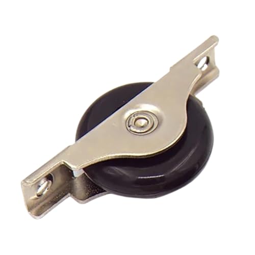 V-Nut-Rad, Schiebetorrollen, 1 Stück Eisenrahmen + Nylon-Stummrad, Schiebetür, Schrank/Fensternut, tragende Riemenscheibe, Badezimmer/Schrank/Garderobe(S) von NHEISSCF