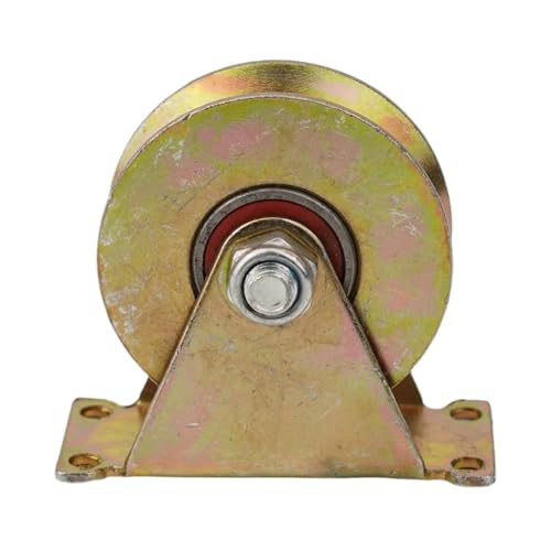 V-Nut-Rad, Schiebetorrollen, 1PC Track Stahl Kabel Pulley for Seile 1-8mm Mit 2 Kugellager Schiebe Tür Fenster V nut Rad(32mm) von NHEISSCF