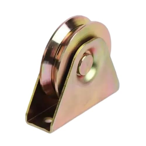 V-Nut-Rad, Schiebetorrollen, 1PC V-Nut-Schienenrad 40/50 mm Hochleistungs-Schiebetorrolle aus Stahl mit Werkzeugen for die Arbeit im Freien Schienenscheiben-Hardware(U-50mm) von NHEISSCF