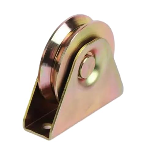 V-Nut-Rad, Schiebetorrollen, 1PC V-Nut-Schienenrad 40/50 mm Stahl Hochleistungs-Schiebetorrolle mit Halterung Outdoor-Arbeitswerkzeuge(U-50mm) von NHEISSCF