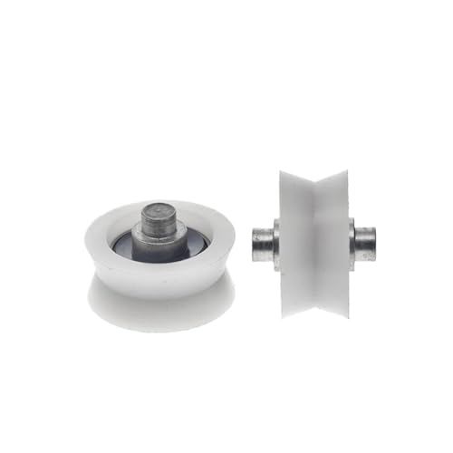 V-Nut-Rad, Schiebetorrollen, 5 Stück 6 x 21 8 mm Nylon-Pom-Kunststoffrad V-Nut-Rad mit Wellenstockwellenlagerrad Tür- und Fensterscheibe(V 4.5 20 6-11.6) von NHEISSCF