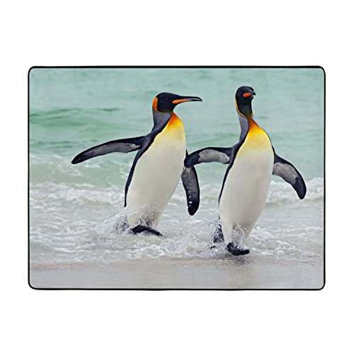 Individueller Teppich mit niedlichem Pinguin-Druck, für Wohnzimmer, Schlafzimmer, Esszimmer, Zuhause, Büro, 160 x 122 cm von NHGFVT