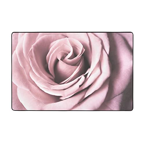 Teppich mit rosa Rosenmuster, rutschfest, für Wohnzimmer, Esszimmer, Schlafzimmer, Küche, 100 x 150 cm von NHGFVT