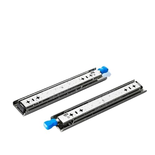 1 Paar 10" - 50" Industrie-Schubladenschienen mit Schloss - 120 kg Lagerschienen for reibungslosen Betrieb(30cm) von NHJREO