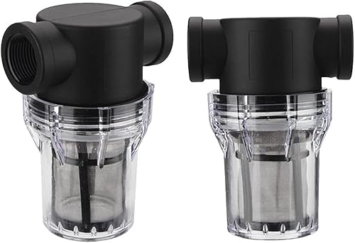 1 Stück Inline-Wasserfilter in 3 Größen – 304 Edelstahlgewebe for Teichpumpen, Tropfbewässerung und Heimwerker-Sanitäranlagen(40 Mesh,1/2'') von NHJREO