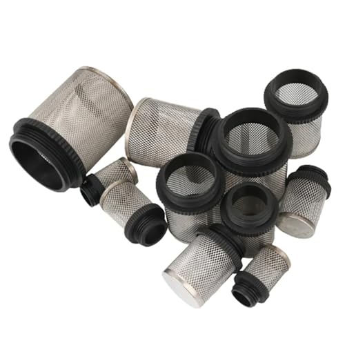 NHJREO Filtersieb aus Edelstahl 304 – Außengewindegrößen 1/2 Zoll bis 2 Zoll for Aquarien, Wasserpumpen, Gartenbewässerung(2Inx10Pcs) von NHJREO