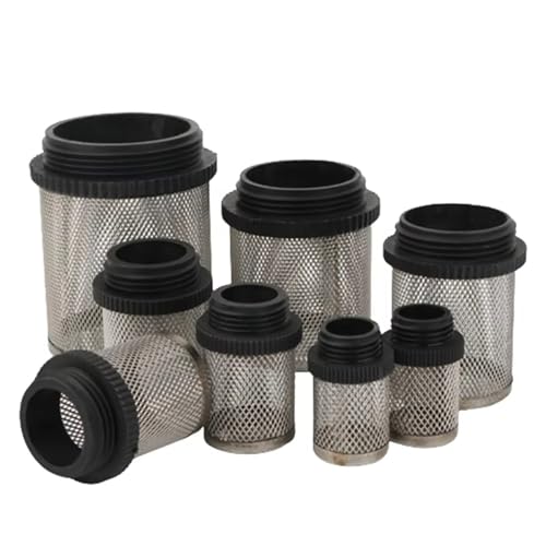 NHJREO Robustes Wasserfiltersieb aus Edelstahl 304 – 1/2" bis 2" Außengewinde for Aquarien, Teiche, Hydrokulturen(10Pcsx1/2In) von NHJREO