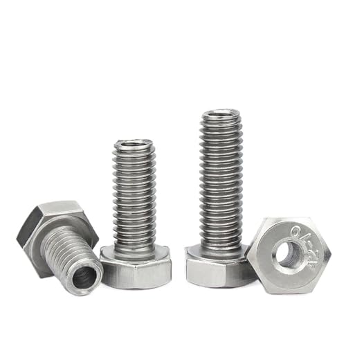 Doppelkopfschraube Sechskantschrauben Kopf Sechskantschrauben M4 M5 M6 M8 M10 M12 M14 M16 M20 304 Edelstahl Äußere Hohlmaschine Durchgangsloch(M4x10) von NHJSDLLMNZ