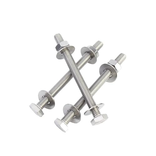 Doppelkopfschraube Sechskantschrauben- und Muttern-Satz, Sechskantschrauben mit Außenkopf, verlängerter Außenflachkopf aus Edelstahl 304 for Maschinen M6 M8 M10 M12 M16(M12 X 200MM) von NHJSDLLMNZ