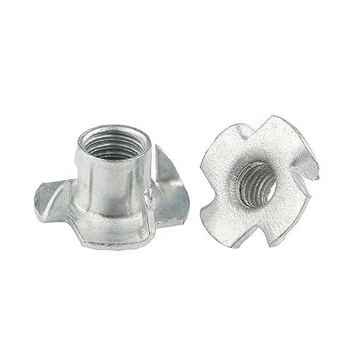 Mutter und Schraube 30Pcs 4-Pronged T Mutter M4 M5 M6 M8 M15 Holz Möbel Mutter Möbel Hardware(M5) von NHJSDLLMNZ