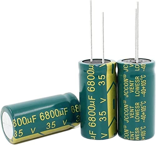 Kondensator-Kit 10PCS-100PCS/Lot 35V 6800UF 18 * 35MM Hochfrequenz-Aluminium-Elektrolytkondensator mit niedriger Impedanz 6800uf 35V-Kondensatoren (Size : 100PCS) von NHKSFBLQ