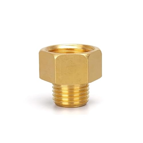NHKSFBLQ M14 M16 M18 M20 M22 M24 1/8" 1/4" 3/8" 1/2" Female to Male Thread Brass Pipe Fitting Adapter Coupler Connector(F M16x1.5-M BSP1I4) von NHKSFBLQ
