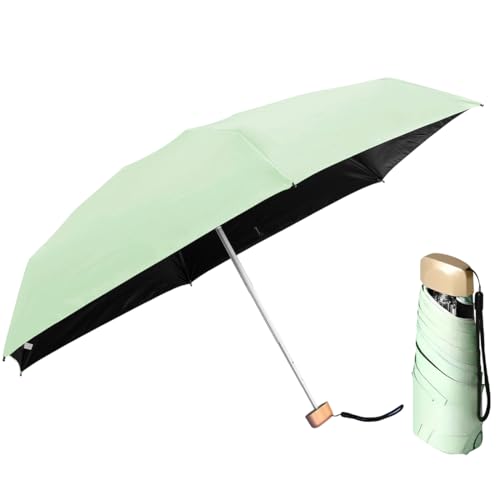 NHQZ 1 Stück Mini Sonnenschirm,Reise-Regenschirm,Mini Regenschirm,Regenschirm Mini,Tragbarer Taschenschirm Für Männer Und Frauen,Geeignet für Regen oder Sonnenschein, Leicht und Kompakt,Hellgrün NHQZ 1 Stück Mini Sonnenschirm,Reise-Regenschirm,Mini Regenschirm,Regenschirm Mini,Tragbarer Taschenschirm Für Männer Und Frauen,Geeignet für Regen oder Sonnenschein, Leicht und Kompakt,Hellgrün von NHQZ