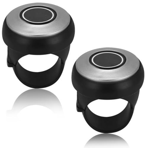 NHQZ 2 Stück Universal Lenkradknauf Spinner,Lenkradknauf Traktor,360° Universal Auto Lenkradknauf,Universelles Lenkrad Drehknopf,Lenkradknauf Lenkhilfe Für Autos Und Rasentraktor,KFZ,LKW,Traktor von NHQZ