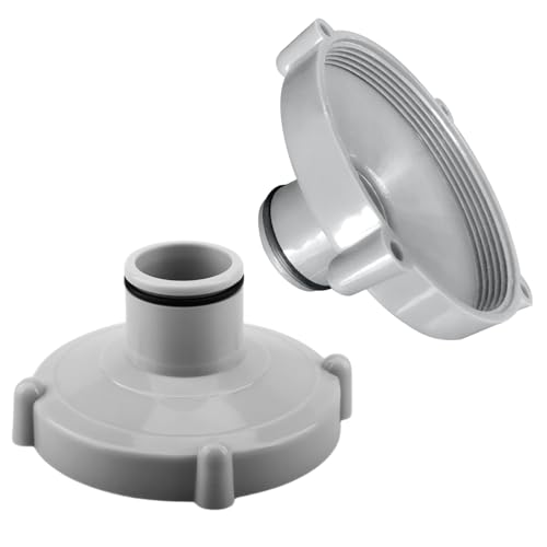2pcs Poolsauger Adapter für Saugschlauch, Schnelle Reinigung des Pools， Adapter für Saugschlauch für Quick-up Pools (Grau） von NHTJTHE