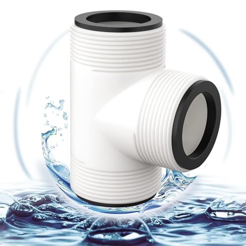 38mm Poolschlauch Adapter, Schlauchverbinder für Schlauchadapter, Poolschlauch T-Splitter Verbinder für Sie den 1,5-Zoll-Schlauch von NHTJTHE