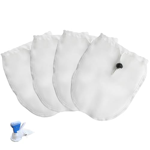 4pcs Auffangbeutel Ersatz Netz,Stoff Filter,Reinigung Netzbeutel,Staubsaugerbeutel für Boden, Pool,Ersatfiltersäcke für Poolsauger(100Micron) von NHTJTHE