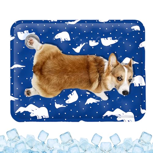 NHTJTHE Kühlmatte Hunde Katzen,Kühlmatte Haustier Kühlmatte Selbstkühlende Hundematte,wassergefüllte Kühlmatte, Hunde kühlmatte verwenden selbstkühlend mit ungiftiges Gel von NHTJTHE