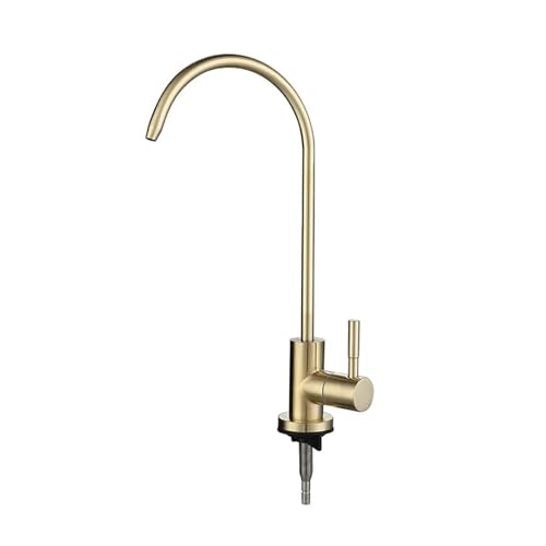 Bianbhuo 1/4 "Küchenarmäuren direkter Trinkungsdienerpurifikett Wasserhahn kompatibel mit Küchenspüle Trinkwasser Anti-Osmose Edelstahlhahn, Badhahn von NHYHEHMR