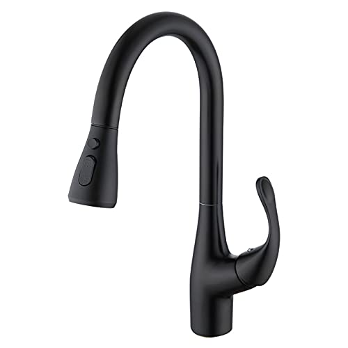 Kitchen Faucets with Pull Down Sprayer, 360 ° Swivel Out Sink Tap, High Arc Single Handle Brass Hot and Cold Water Mixer Tap,Chrome (Brushed) von NHYHEHMR