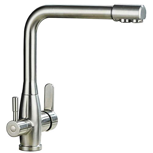 Kochkipp 304 All in Edelstahl Küchenspüle Wasserhahn Heißwassermischer rein 3 -Wege -Wasserhahn mit Doppelgrifffilter von NHYHEHMR