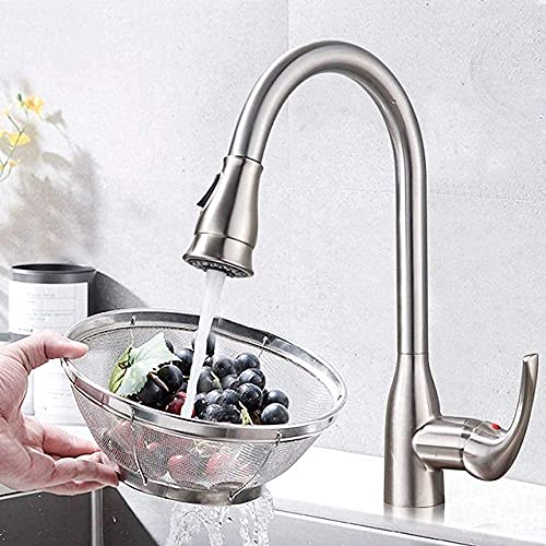 Küchenmischung Tipp, gebürstete Nickle Küchenhahn zeichnet den Küchenmixer Rotary Tap Kitchen Spüle Haken, schwarze Bronze (schwarze Bronze) von NHYHEHMR