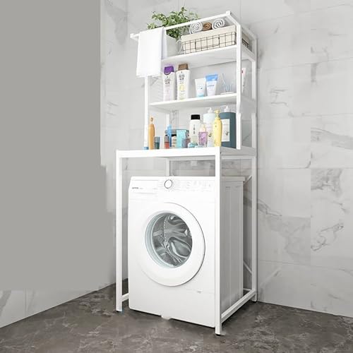 NHYHEHMR 3-stufiges Waschmaschinenregal mit Kleidung Schiene räumlich sparsames Badezimmer Haltbarer Lagerregal Einfacher Baugruppe Hochlaste Kapazität Verbesserte Materialqualität für Wäscheraum NHYHEHMR 3-stufiges Waschmaschinenregal mit Kleidung Schiene räumlich sparsames Badezimmer Haltbarer Lagerregal Einfacher Baugruppe Hochlaste Kapazität Verbesserte Materialqualität für Wäscheraum von NHYHEHMR