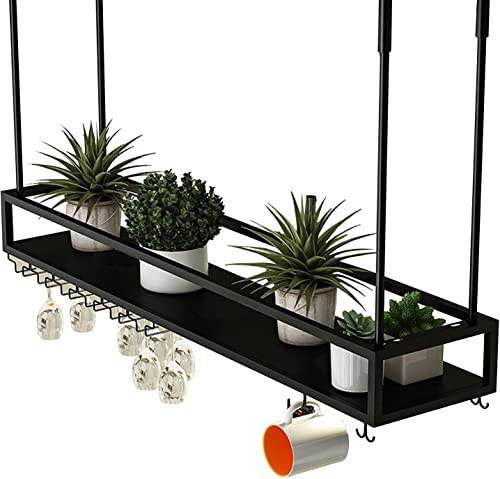 NHYHEHMR Deckenmontage Weinglasregal mit Verstellbarer Hanghänge von Weinregal für Flaschen Champagner und Stammware von NHYHEHMR