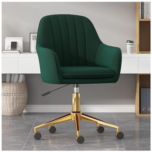 NHYHEHMR Ergonomic Home Office Stuhl 360 ° Drehrollender Schreibtischstuhl mit bequemer Rückenlehne Height Verstellbarer Computer Sessel für Wohnzimmer Schlafzimmer Eitelkeitsstudium von NHYHEHMR