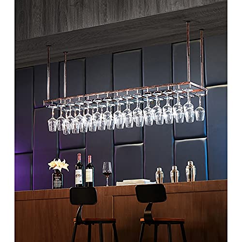 NHYHEHMR Flaschenregal Decke Weinregal Wandmontage Weinflaschen Rack Decken Weinglas Rack Hängende Weinflasche Rack Höhe 30-60 cm Verstellbarer guter Helfer für Restaurants Küchen und Bars von NHYHEHMR