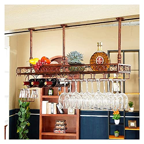 NHYHEHMR Weinflaschenhalter hängende Weinregal mit Glashalter und Regal, Deckenscheibe für Bars, Weinregal, Stammhalter, Weinregal können EIN Weinglasregal und einen Becherregal hängen NHYHEHMR Weinflaschenhalter hängende Weinregal mit Glashalter und Regal, Deckenscheibe für Bars, Weinregal, Stammhalter, Weinregal können EIN Weinglasregal und einen Becherregal hängen von NHYHEHMR