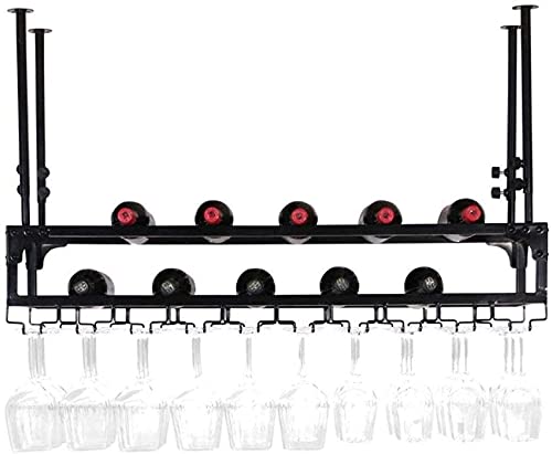 NHYHEHMR Weinregal Kreatives Weinregal Weinprotokolle Display Rack Hanging Weinglas Halter Weinglas Rack auf den Kopf nach Hause Home Stemware Halter Weinglas Rack, Bronze, 60 cmx30 cm von NHYHEHMR