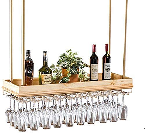 NHYHEHMR Weinregale, Weinregal Verstellbare Höhe hängende Weinhalter Decke Montaged Hängende Weinflaschenhalter Metall Eisen Weinglas Rack Goblet Stemware Racks Vintage Style/80 * 35 cm NHYHEHMR Weinregale, Weinregal Verstellbare Höhe hängende Weinhalter Decke Montaged Hängende Weinflaschenhalter Metall Eisen Weinglas Rack Goblet Stemware Racks Vintage Style/80 * 35 cm von NHYHEHMR