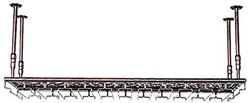 NHYHEHMR Weinregale, verstellbare Höhe, Deckenmontage Hanging Weinflaschenhalter Metall Eisenweinhalter Hoch Tassenhalter Weinregal Display Rack Weinlader Wandmontage/Schwarz/120 * 35 cm NHYHEHMR Weinregale, verstellbare Höhe, Deckenmontage Hanging Weinflaschenhalter Metall Eisenweinhalter Hoch Tassenhalter Weinregal Display Rack Weinlader Wandmontage/Schwarz/120 * 35 cm von NHYHEHMR