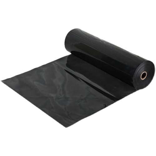 NIANTONG Totalpond PVC Teichfolie Baufolie Schwarz 0.2mm HDPE-Teichfolien für Outdoor-Teiche Kunststoffteich für Gartenlandschaft Aquakultur Teich Baustelle Gartenteich Koiteich(Size:6x9m(Thick 20s)) von NIANTONG