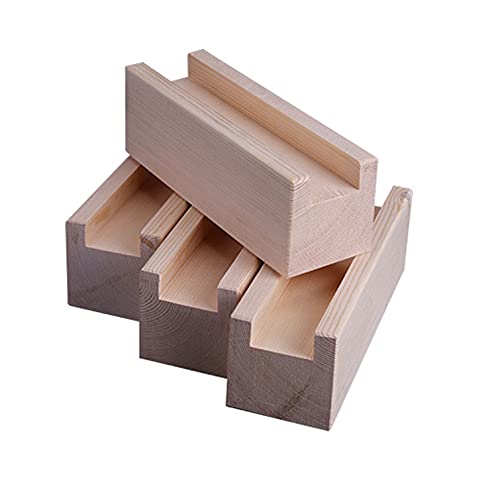 4 Stück Holz Betterhöhung,Möbelerhöher Massivholz Möbelbein Heber Füße Möbelerhöhung Tischerhöher Elefantenfuß Bed Riser,für Sofa Schrank Tischbeinfüße Möbelzubehör (10x2.8x10cm) von NIANXINN