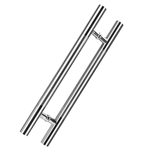 Edelstahl-Glastürgriffe,T-Bar-Schiebetürgriff,Schwerer-Doppelseiten-Glasschuppentür Push-Pull Türgriff,Home Office Badezimmer Dusche Schiebetürgriff Hardware(Hole center 1500mm) von NIANXINN