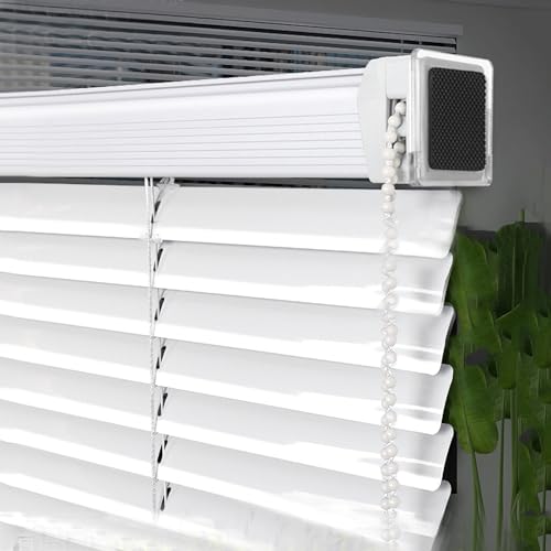 NIANXINN Alu Jalousie Ohne Bohren,Aluminium Jalousette Für Fenster,Weiß,Lamellen-Rollo,UV-beständig,Wasserdicht,Lichtanpassung,Sichtschutz,Anpassbar Größe und Farbe,Breite x Höhe (160x250cm) von NIANXINN